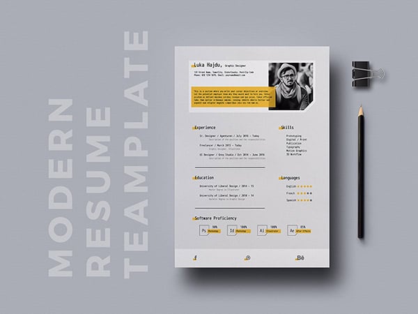 10 fresh free resume design templates for july 2017