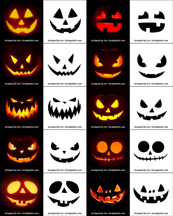 Pumpkin Carving Patterns Printable Free Easy