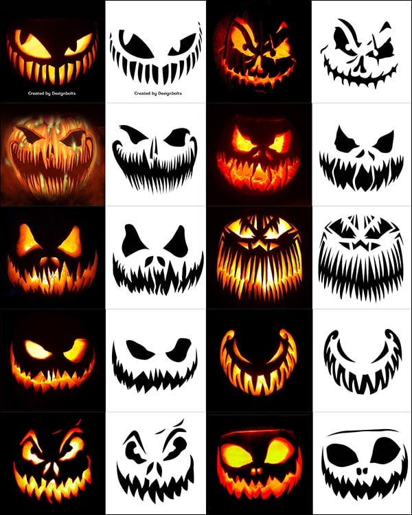 scary-jack-o-lantern-faces-printable