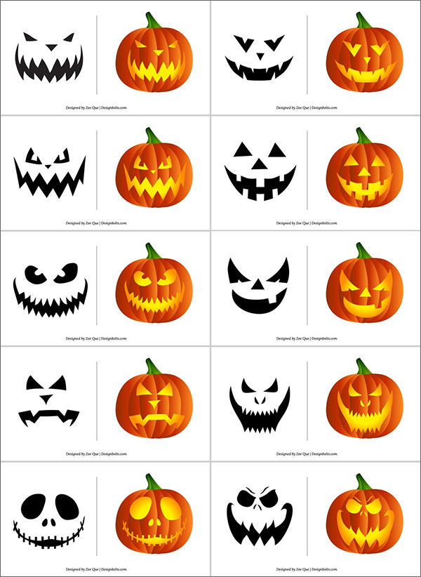 290 Free Printable Halloween Pumpkin Carving Stencils Patterns