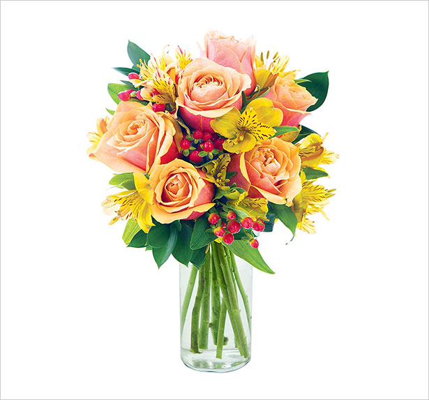 berries, and lush greens with vase   more 100 02flowers and