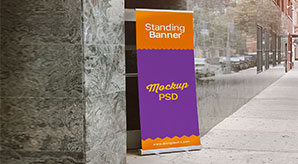 Free-Outdoor-Advertising-Standing-Banner-on-Road-Banner-Mockup-PSD-2