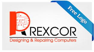 Free-Vector-Rexcor-Designing-Repairing-Computers-Logo-Download