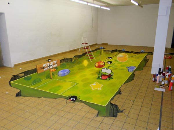 Video-Game-3D-Street-Art-Painting