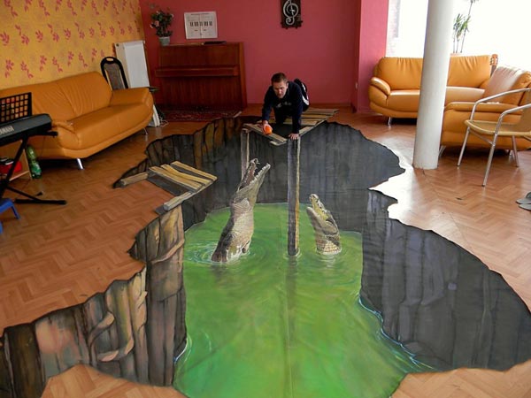 eating-crocodiles-3D-Street-Art-Painting