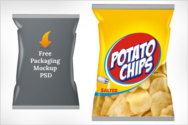 Download Free Potato Chips Packaging Mock Up PSD Template