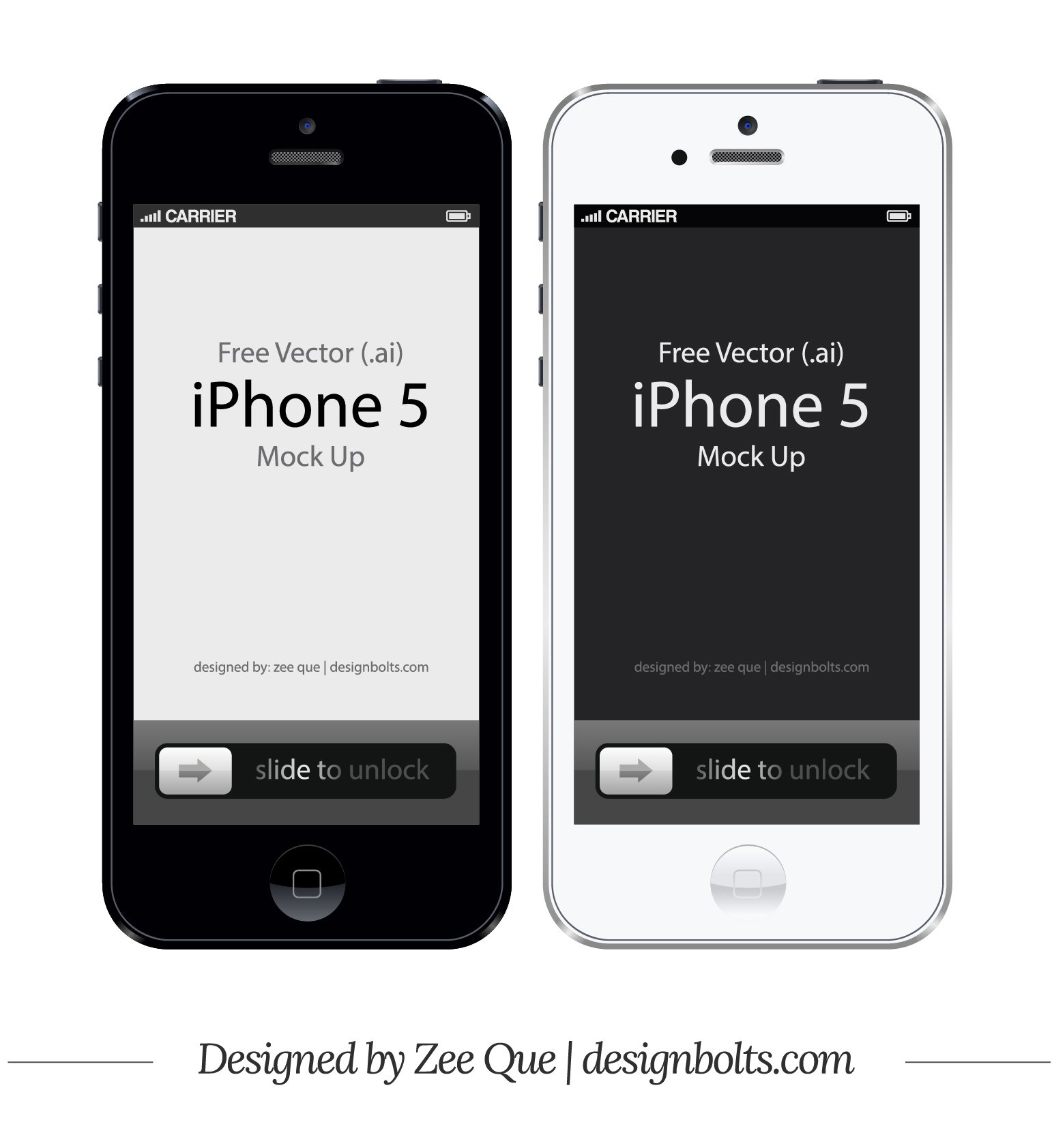 Free Vector Apple iPhone 5 In (.ai & .eps) Format