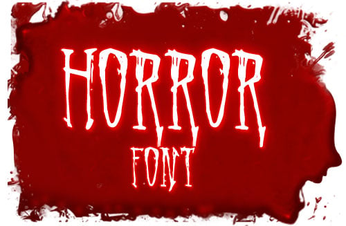 20 Free  Scary Horror Halloween Fonts 2012