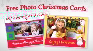 3 Beautiful Photo Christmas Cards Design Templates 2012