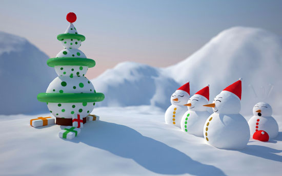 Christmas-snowman-wallpaper-HD