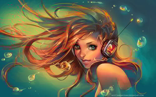 game_girl__Amazing-Digital-art-painting-HD-Wallpapers