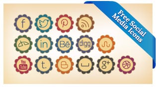 20-Free-Retro-Style-Social-Media-Icons-Set-For-Preety-&-Girly-Blogs