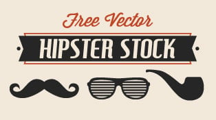 Free-Vector-Hipster-Stock-Mustache-Beard-Charlie-Hat-&-RayBan-Glasses