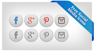 Free-white-premium-social-networking-icons