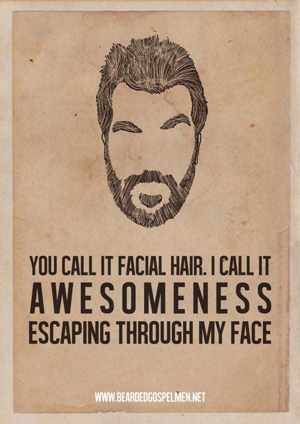 A Beard Man is a Real Man | Quotes Posters