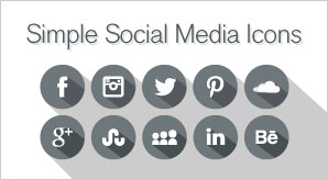 Free-Long-Shadow-Simple-Social-Media-Icons-2013