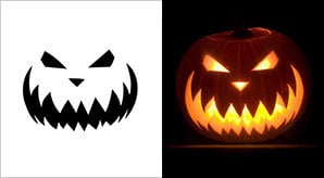 5 Best Halloween Scary Pumpkin Carving Stencils 2013