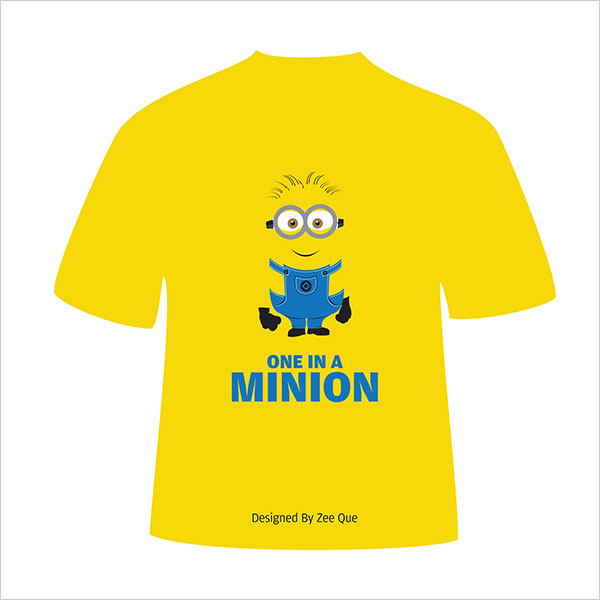 minion shirt stencil