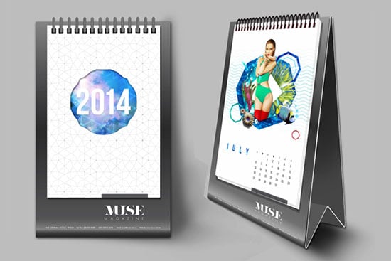 25 New Year 2014 Wall Desk Calendar Designs For Inspiration