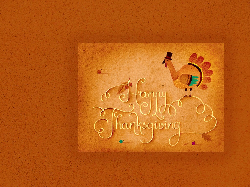 Premium AI Image | Happy Thanksgiving on dark background Illustration AI  Generative