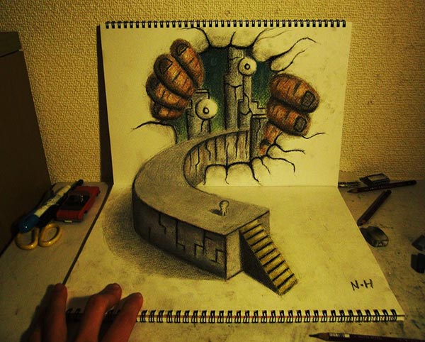 Drawing By Pencil Amazing 3D Art  Steemit