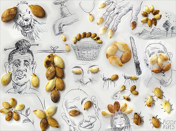 Being Creative with Pencil Drawings by Victor Nunes
