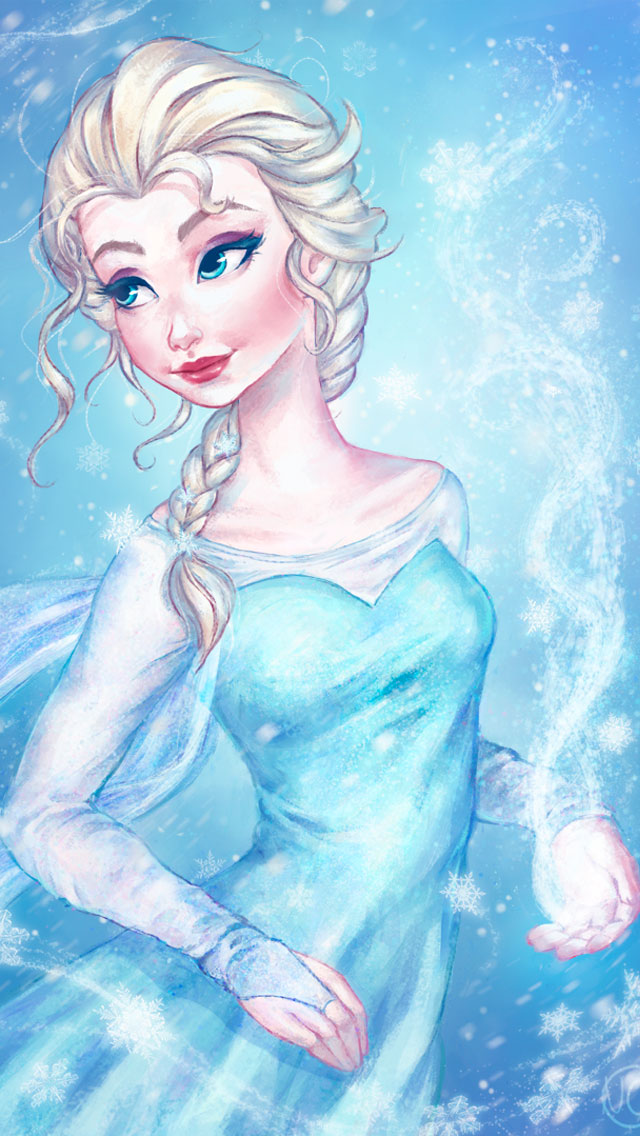 Frozen Elsa And Anna Digital Fan Art Wallpapers