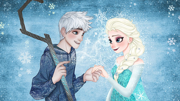 Jack-Frost-and-queen-Elsa-Wallpaper-2
