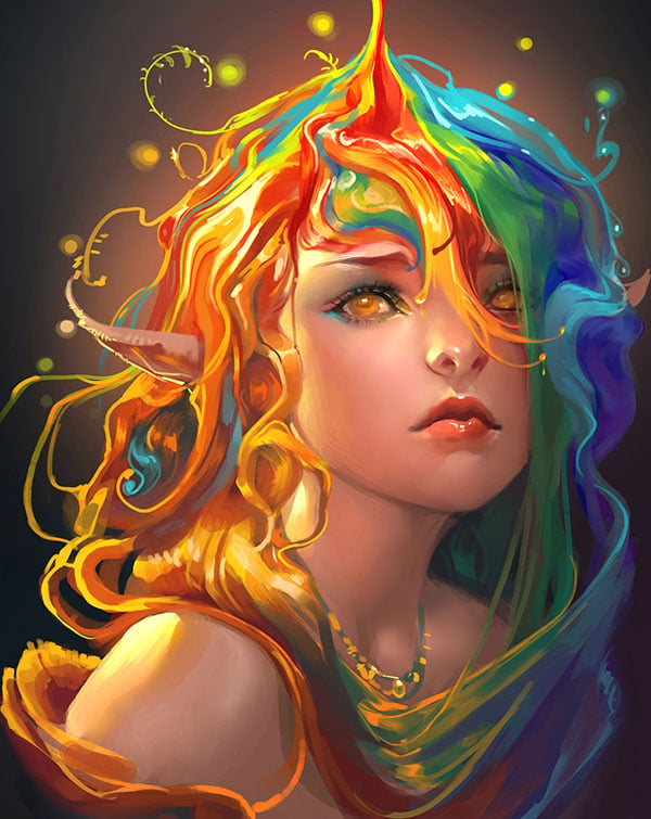 35 Beautiful Digital Fan Art Paintings By Sakimi Chan