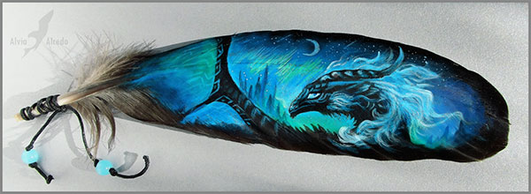 Feather Paintings | A Phenomenal Art by Alvia Alcedo