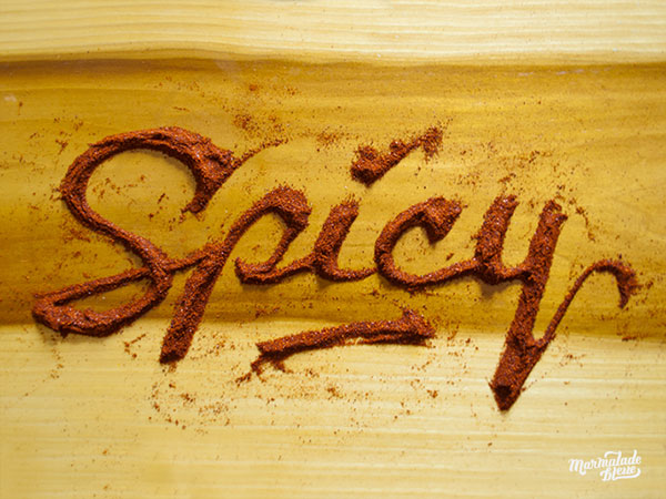 Creative Examples of Food Typography by Marmalade Bleue