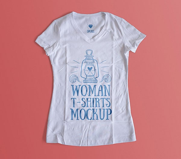 Free-Female-T-shirt-Mockup-PSD