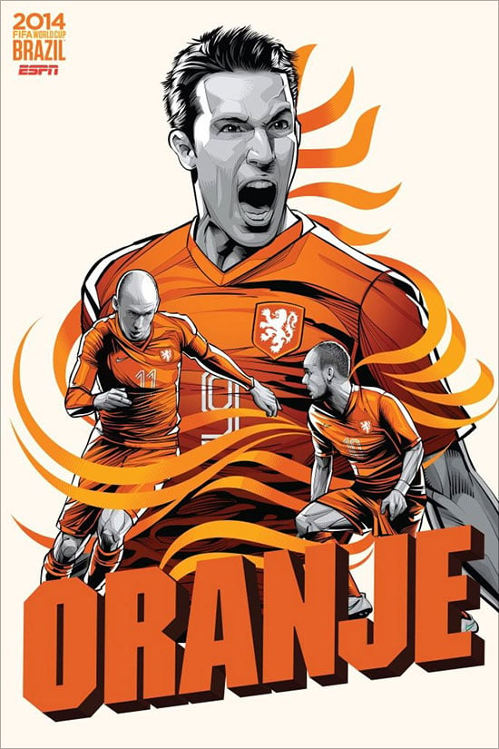 ESPN Brazil Football World Cup 2014 Poster Series by Cristiano Siqueira ...