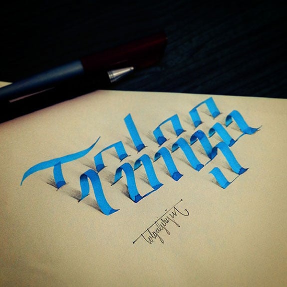Download 3D Lettering | A New Trend for Calligraphers & Typographers