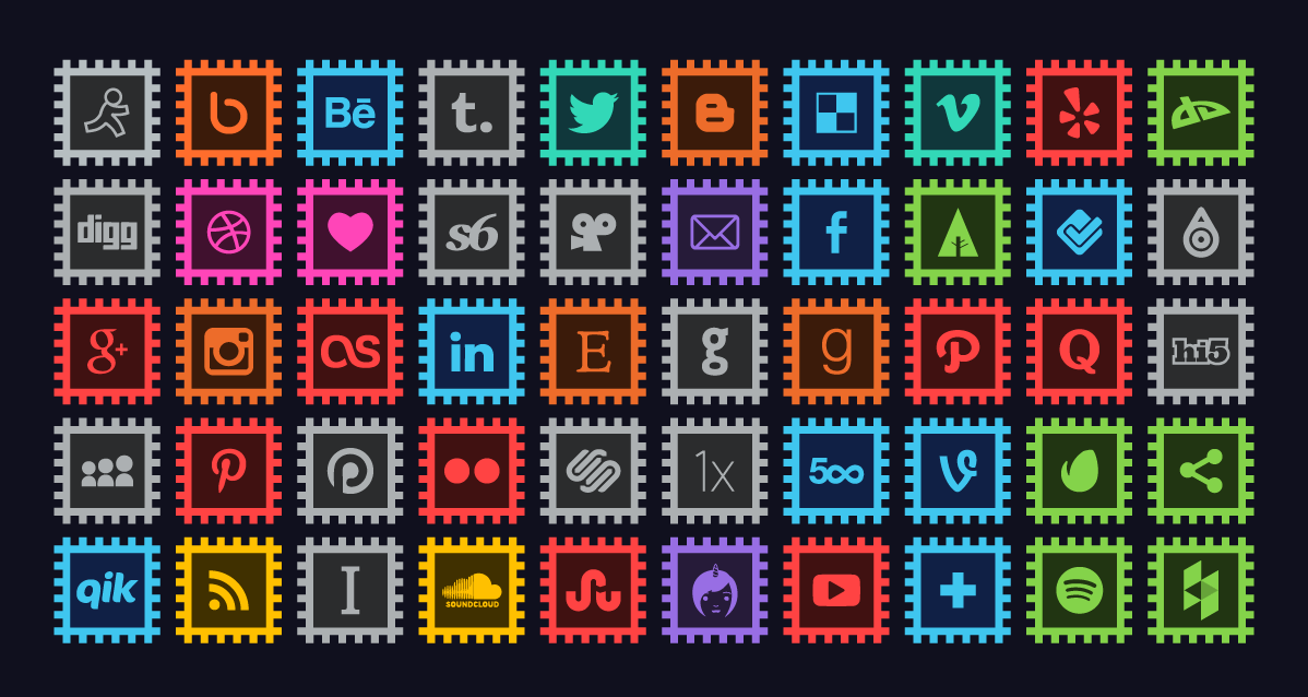50 Free Social Media Icons for Tech Blogs