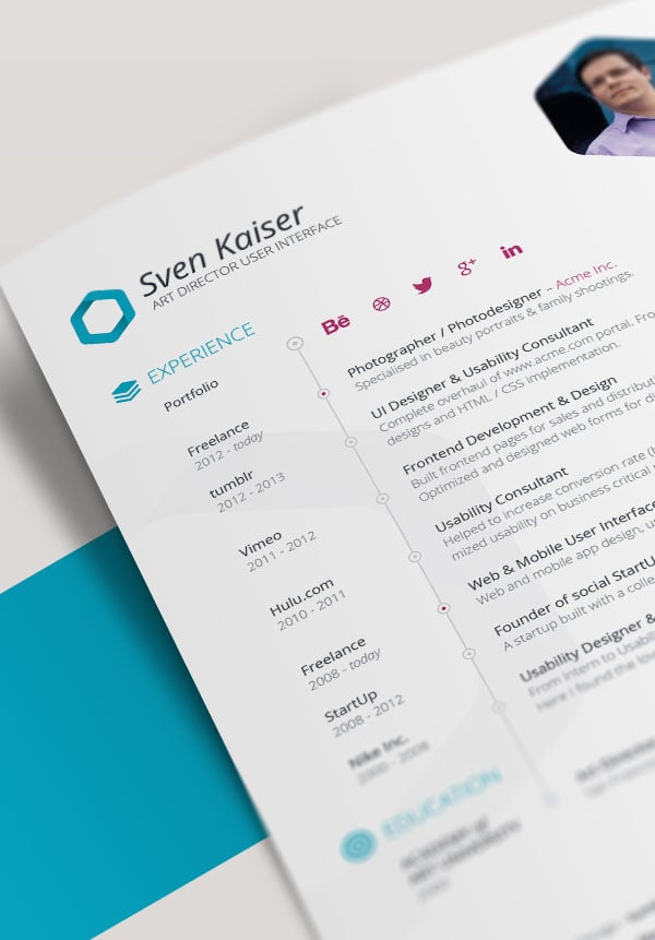 10 best free resume  cv  templates in ai  indesign  u0026 psd formats