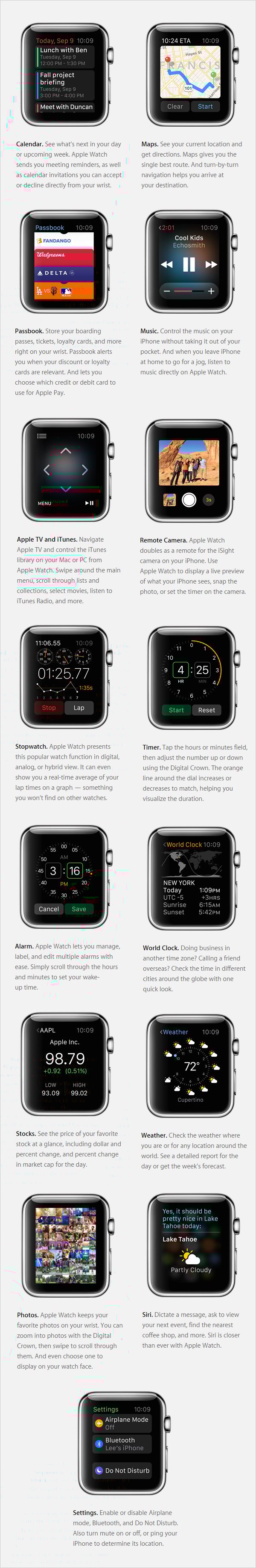 list of apple watch series