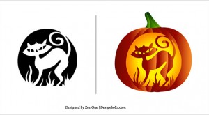 10 Free Halloween Scary Pumpkin Carving Patterns & Stencils
