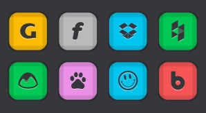 130 Beautiful Free Social Networking icons for dark Backgrounds (1)