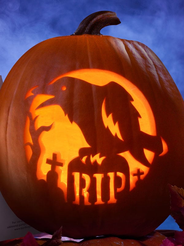 https://www.designbolts.com/wp-content/uploads/2014/10/Crow-RIP-Pumpkin-Carving-Design.jpg