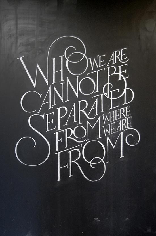 Stay Motivated with the Beautiful Chalkboard Typography by Dangerdust
