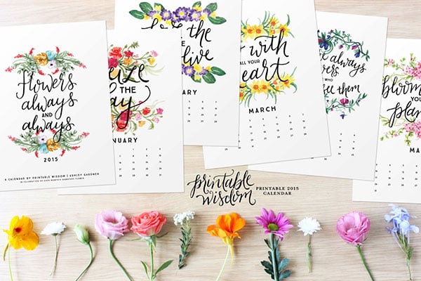 Get the Best Wall Calendar of 2015 from 20 Beautiful Options