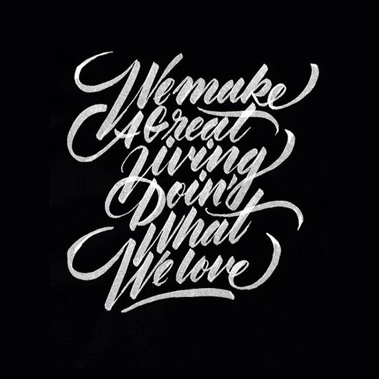 50+ Beautiful Hand Drawn Lettering & Calligraphy Designs by Ricardo ...