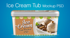 Free-Ice-Cream-Tub-Packaging-Design-Template-&-Mockup-PSD-File