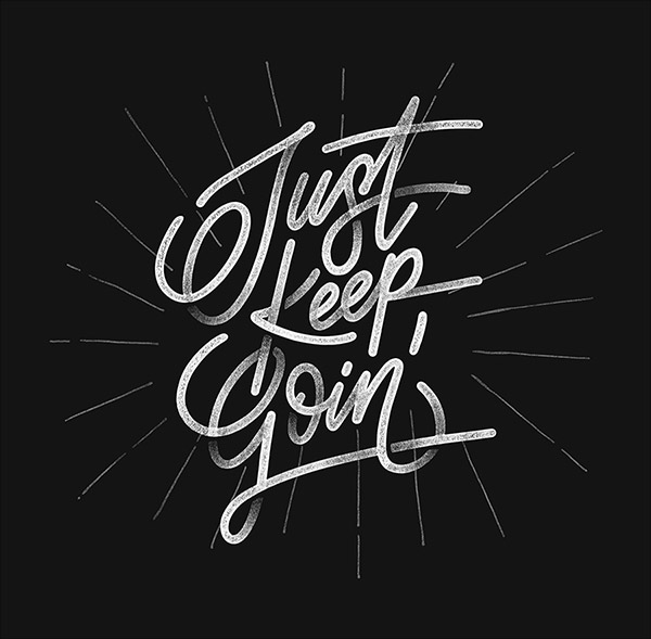 Keep Going Typography Quote Design