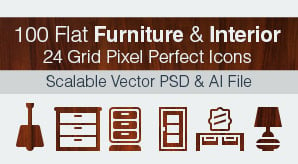 Flat-Furniture-&-Interior-Pixel-Perfect-Icons-Ai+PSD-5