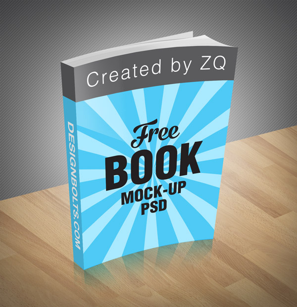 Download Free Book Mock-up PSD File