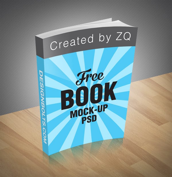 Download Free Book Mock-up PSD File