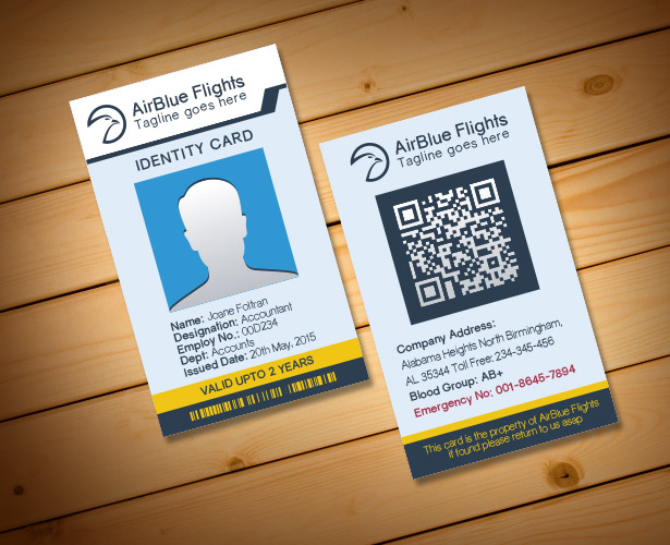 employee id card template free download word