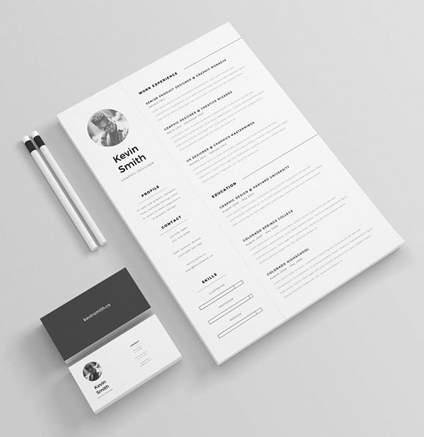 Cv Illustrator Template Free